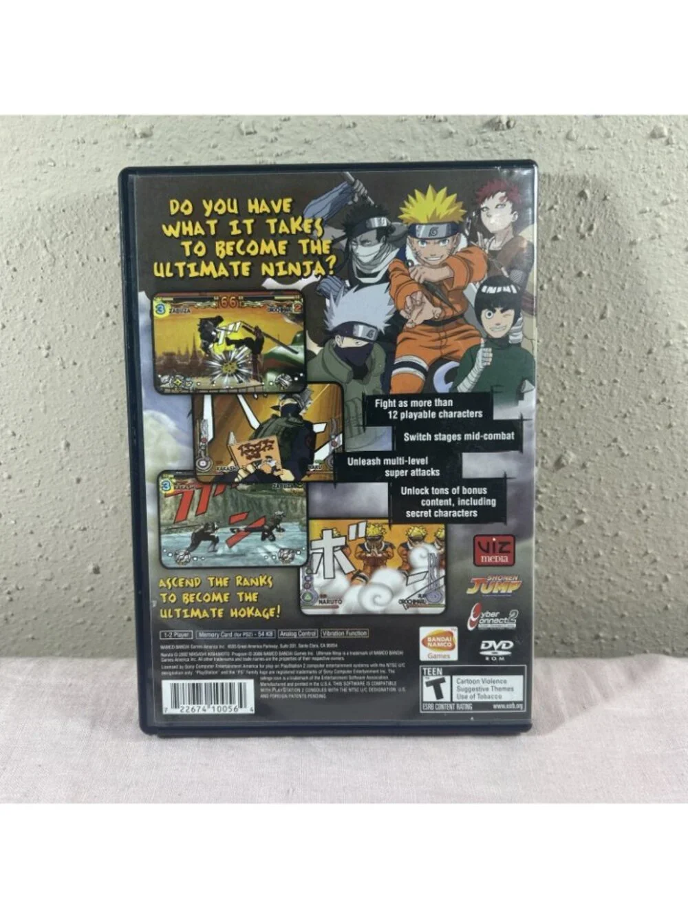 Playstation 2 Naruto Ultimate Ninja - PS2 Tested & Working